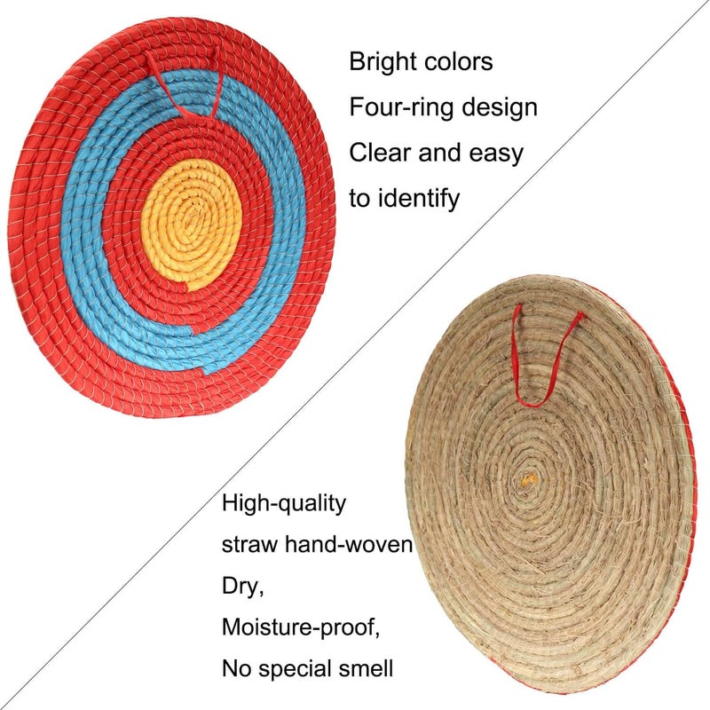 AUVIM Archery Target - Backyard Straw Archery Target for Recurve Compound or Longbow - 20 Inch Traditional Bow Arrow Target for Kids Youth Adult Archery Hunting Practice - Image 3